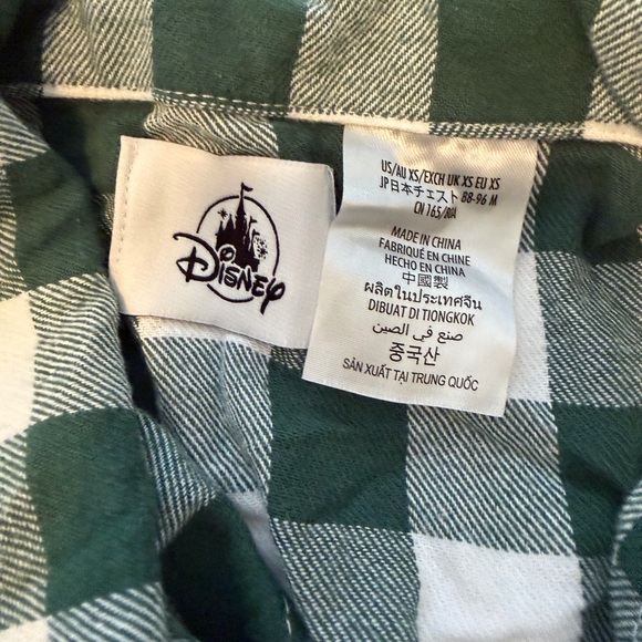 Disney Mickey & Donald Christmas Plaid Flannel Pajama Set XS - Picture 3 of 4
